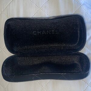 CHANEL Black Quilted Leather Case